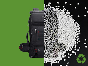 Black electronic device or cartridge shown against green background with white pellets or beads scattered beside it.
