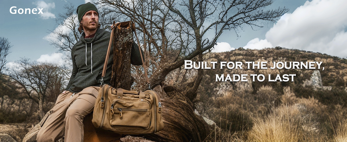 canvas duffle bag
