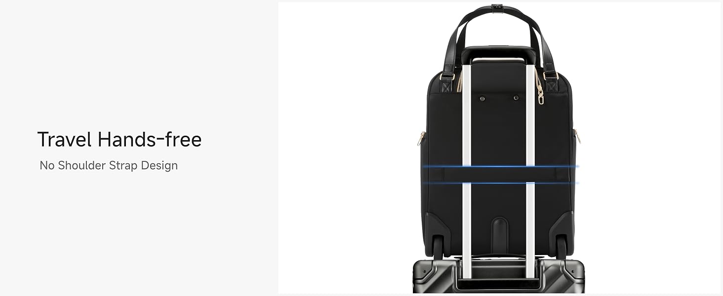 rolling underseat bag back strap trolley fixed hands-free front of strap luggage strap convenient
