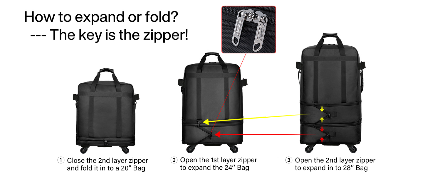 Expandable Foldable Luggage