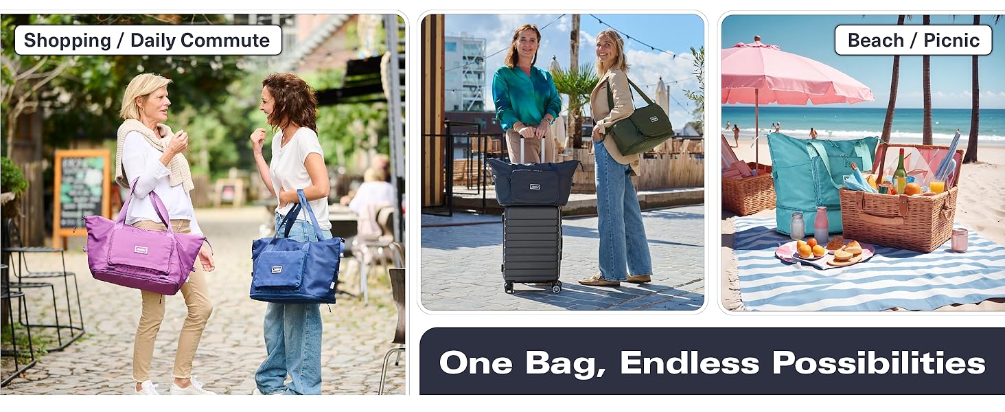 foldie travel bag expandable