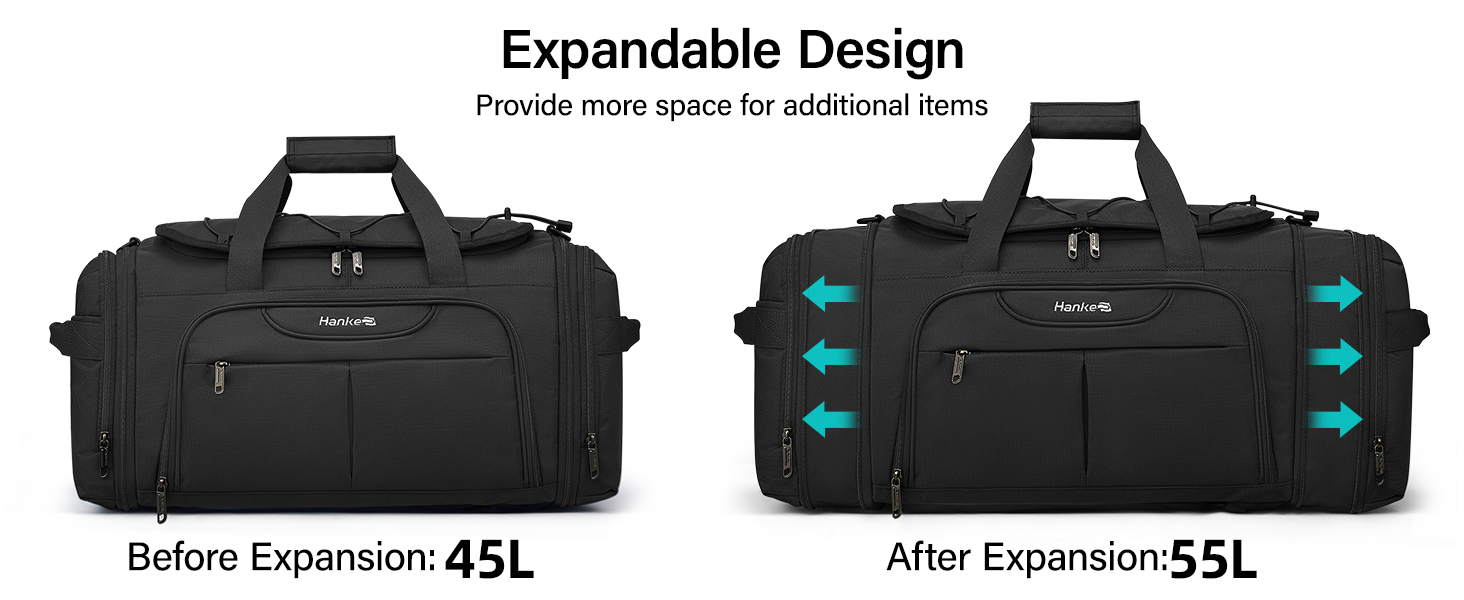 expandable duffel bag