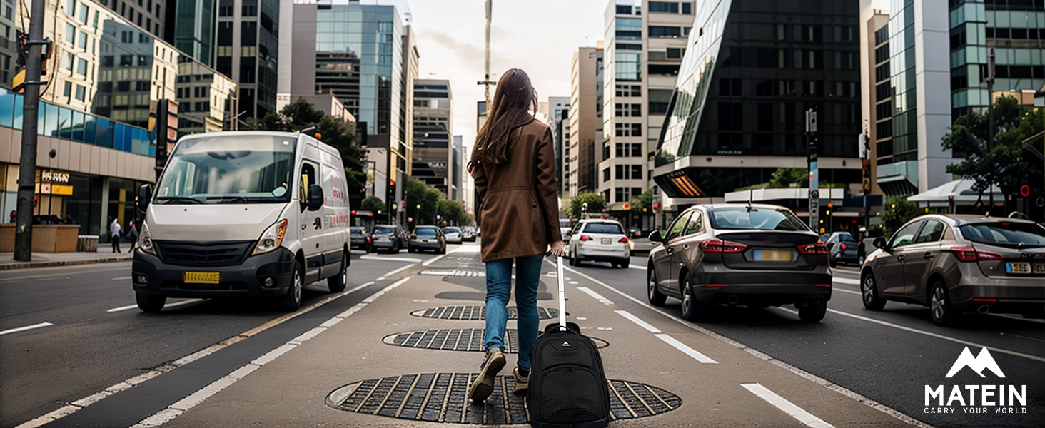 travel backpack with wheels