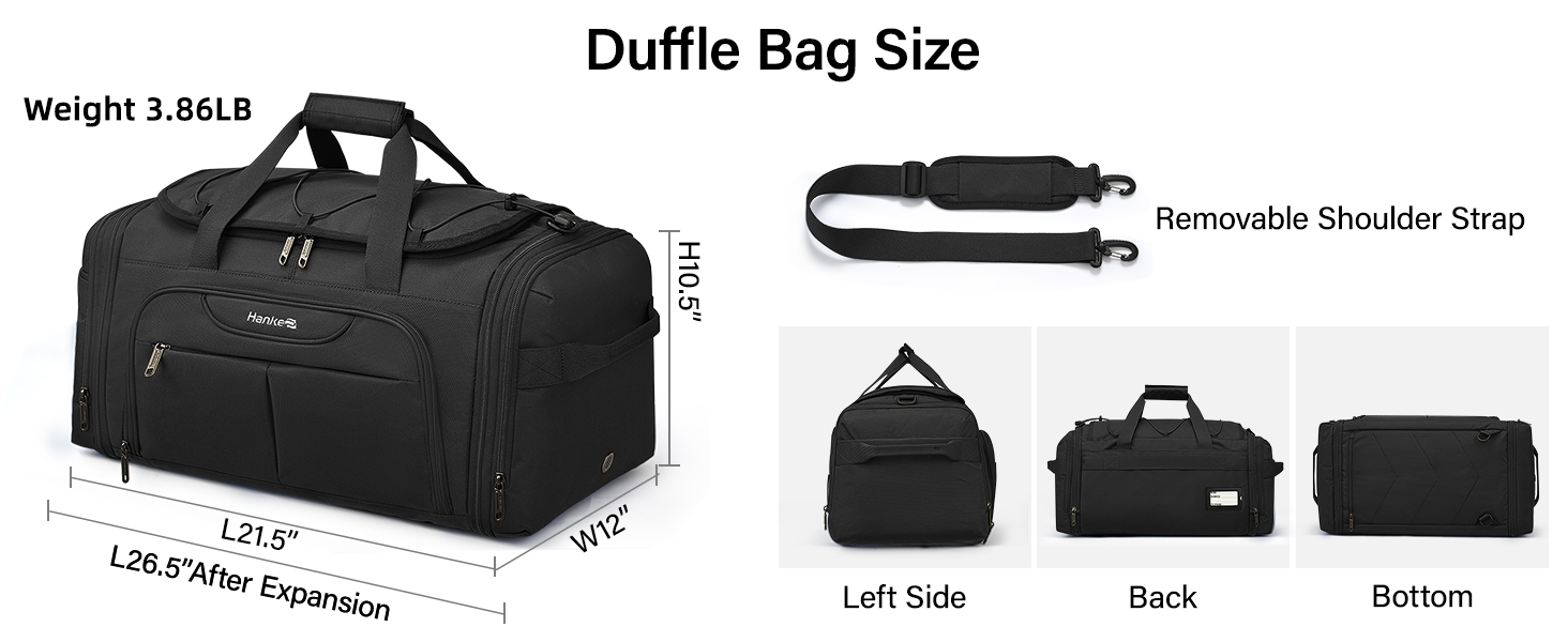 expandable duffel bag