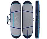 OCEANBROAD Surfboard Longboard Travel Bag Double for 2 Boards 6'0, 6'6, 7'0, 7'6, 8'0, 8'6, 9'0, 9'6, 10'0