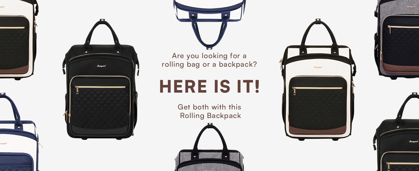 backpack with wheels for women