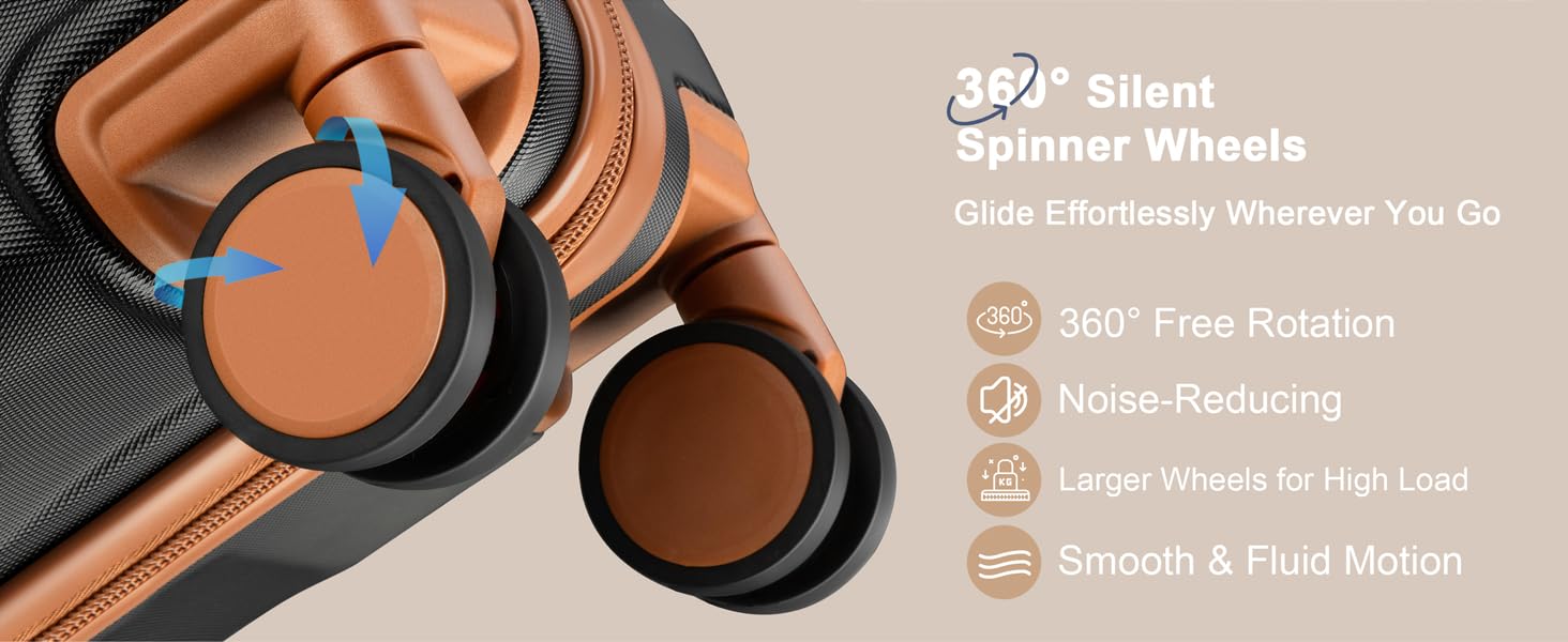 360° Silent Spinner Wheels
