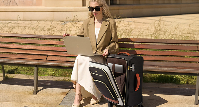 LOVEVOOK Carry On Luggage 22x14x9 Airline Approved, 22 Inch Suitcases Wheels Carry on Suitcase