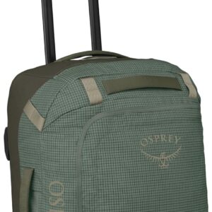 Osprey Transporter 40L Wheeled Travel Duffel Bag - Lightweight Carry On Rolling Suitcase for Men and Women, Pine Leaf