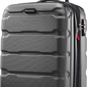 Samsonite Omni PC Hardside Expandable Luggage with Spinner Wheels, Black, Carry-On 20-Inch