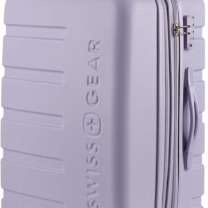 SwissGear 7366 Signature Hardside Expandable Luggage with Spinner Wheels, TSA Lock, Evening Haze, Checked-Medium 23-Inch