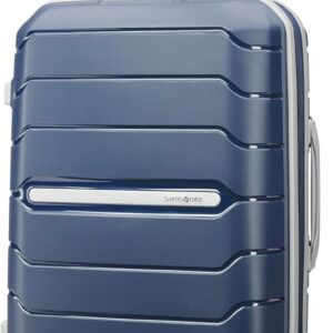 Samsonite Freeform Hardside Carry-On Luggage with Spinner Wheels - Hardshell Suitcase - TSA, Airline-Approved - Expandable Hard Shell, Smooth Rolling Wheels for Lightweight Travel - Navy