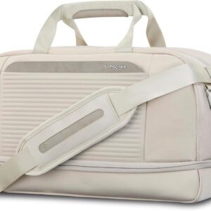 Samsonite Paralux Weekender Duffel Bag, Travel Carry-On Bag with Wide Opening, Drop-Bottom Shoe & Laundry Compartment, AirTag Holder, StackIt Strap - Business & Leisure Travel Bag