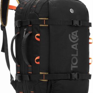 Tolaccea Travel Backpack for Men Women, 40L-50L Carry On Backpack with Wet Dry Compartment, TSA Approved Laptop Daypack Fits 15.6", Convertible Expandable Large Rucksack Duffel Bag for Work Travel
